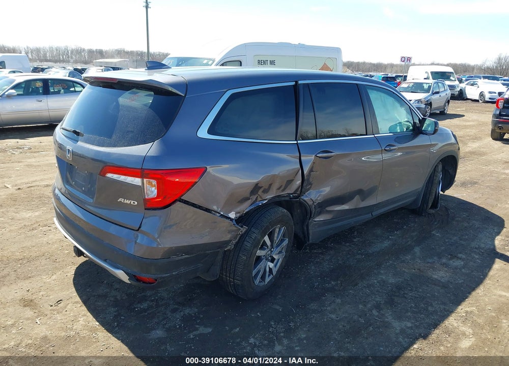 2021 HONDA PILOT AWD EX-L VIN: 5FNYF6H56MB037730