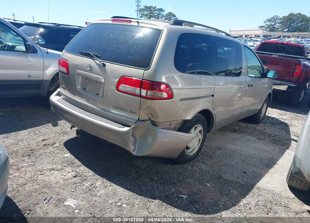 2003 TOYOTA SIENNA XLE VIN: 4T3ZF13C63U510113