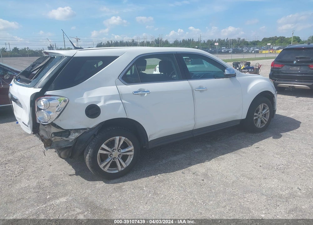 2012 CHEVROLET EQUINOX LS VIN: 2GNALBEK8C1112854