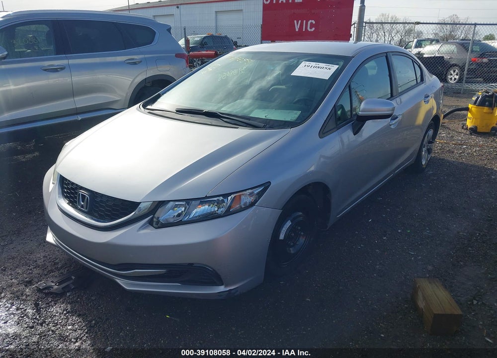 2015 HONDA CIVIC LX VIN: 19XFB2F51FE039859