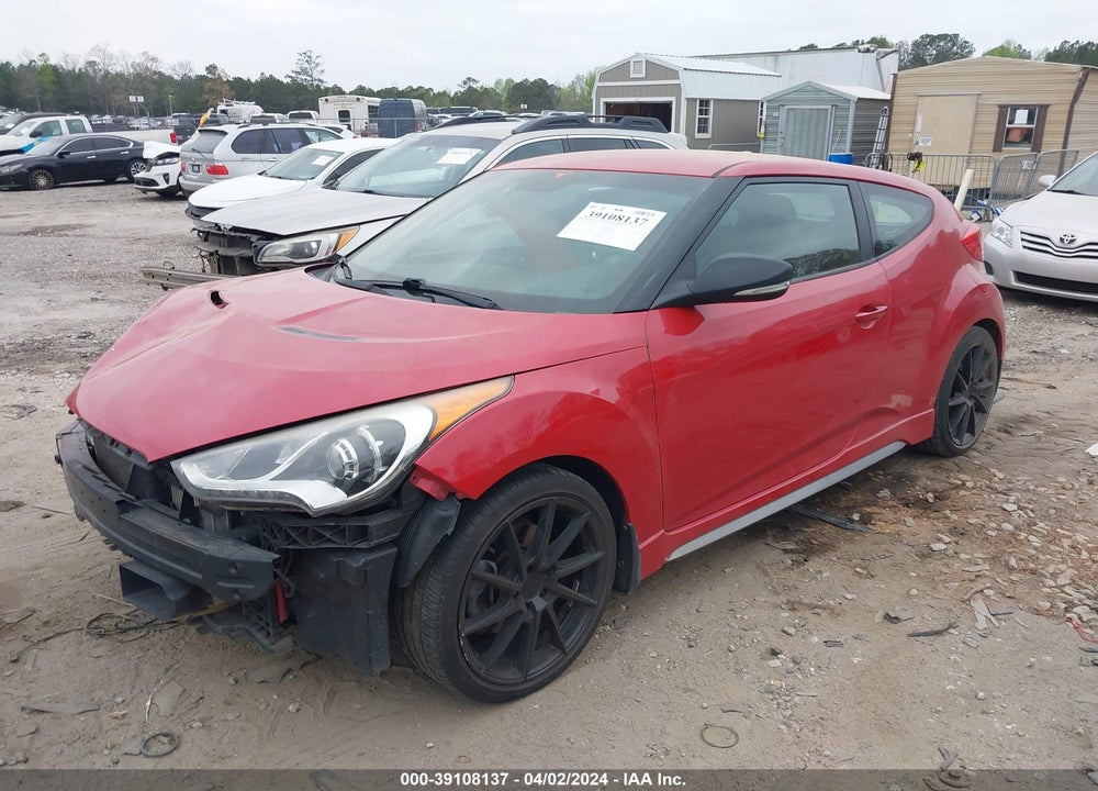 2013 HYUNDAI VELOSTER TURBO W/BLACK VIN: KMHTC6AE8DU178511