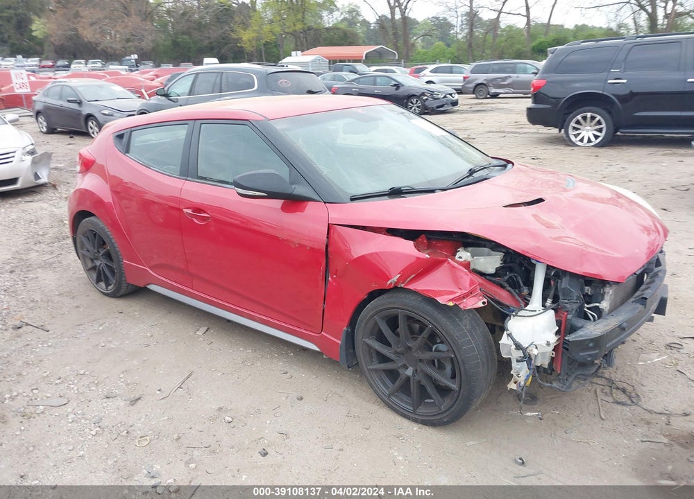 2013 HYUNDAI VELOSTER TURBO W/BLACK VIN: KMHTC6AE8DU178511