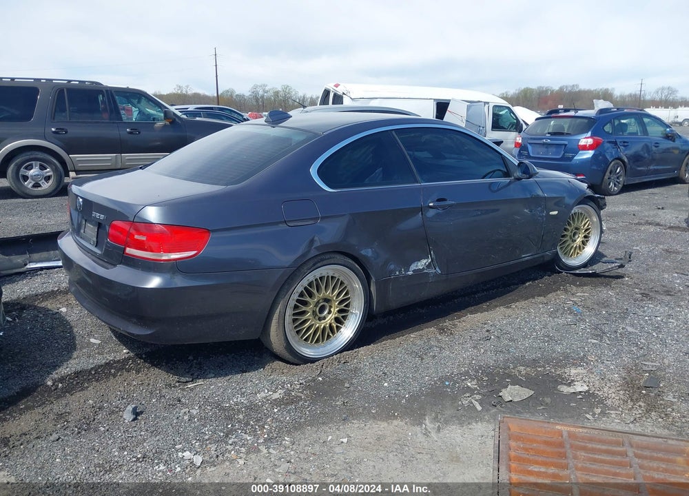 2008 BMW 328I VIN: WBAWV13508P120020