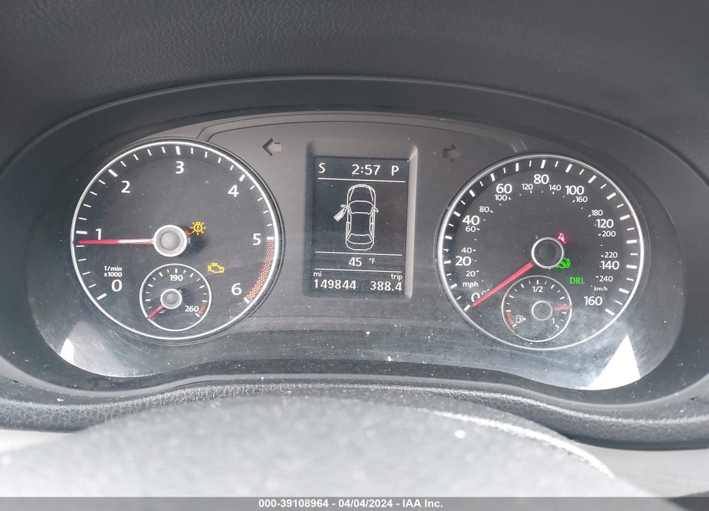 2013 VOLKSWAGEN PASSAT 2.0L TDI SE VIN: 1VWBN7A33DC056754