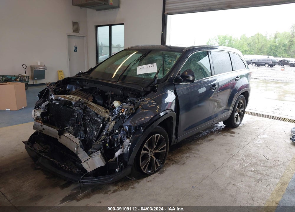 2016 TOYOTA HIGHLANDER XLE V6 VIN: 5TDKKRFH5GS160127