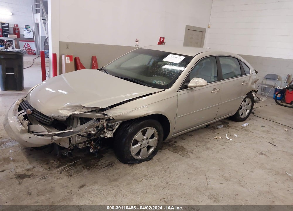 2008 CHEVROLET IMPALA LT VIN: 2G1WT58N381302051