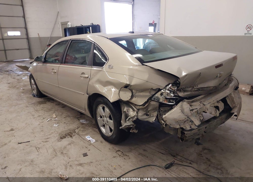 2008 CHEVROLET IMPALA LT VIN: 2G1WT58N381302051