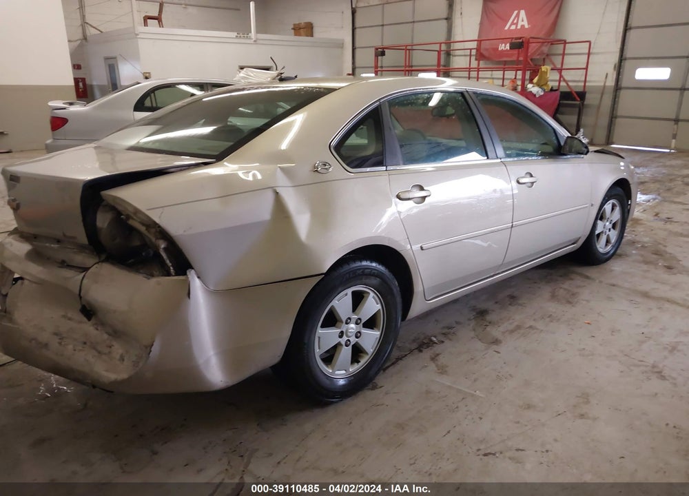 2008 CHEVROLET IMPALA LT VIN: 2G1WT58N381302051