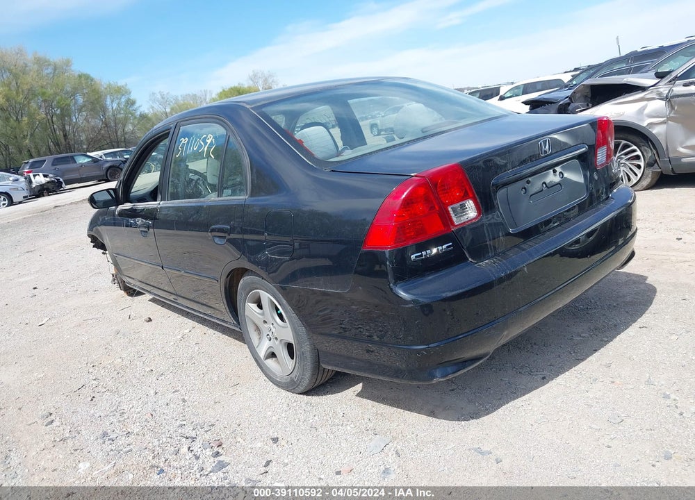 2005 HONDA CIVIC EX VIN: 1HGES26775L010225