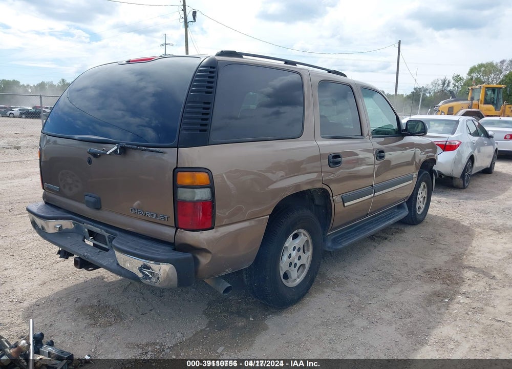 2004 CHEVROLET TAHOE LS VIN: 1GNEC13V14R305106
