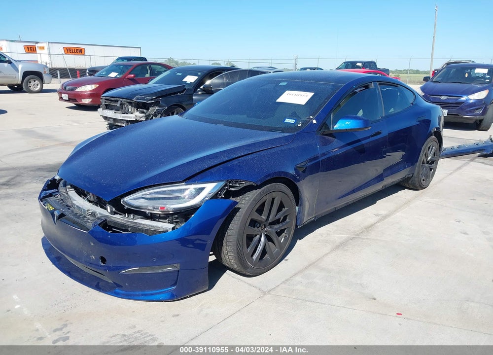 2022 TESLA MODEL S PLAID TRI MOTOR ALL-WHEEL DRIVE VIN: 5YJSA1E67NF470740