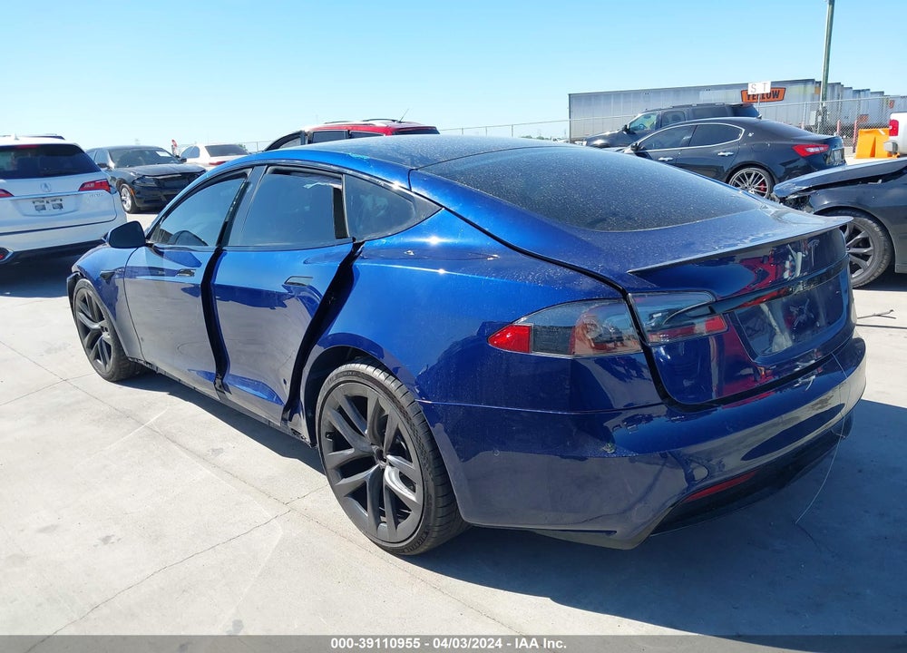 2022 TESLA MODEL S PLAID TRI MOTOR ALL-WHEEL DRIVE VIN: 5YJSA1E67NF470740