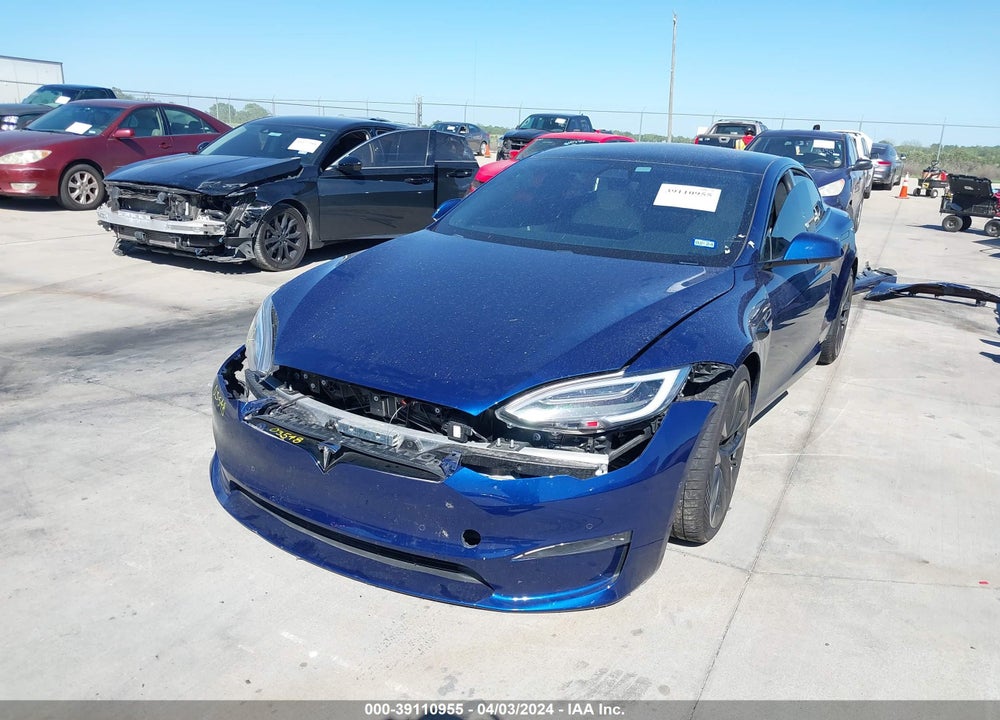 2022 TESLA MODEL S PLAID TRI MOTOR ALL-WHEEL DRIVE VIN: 5YJSA1E67NF470740