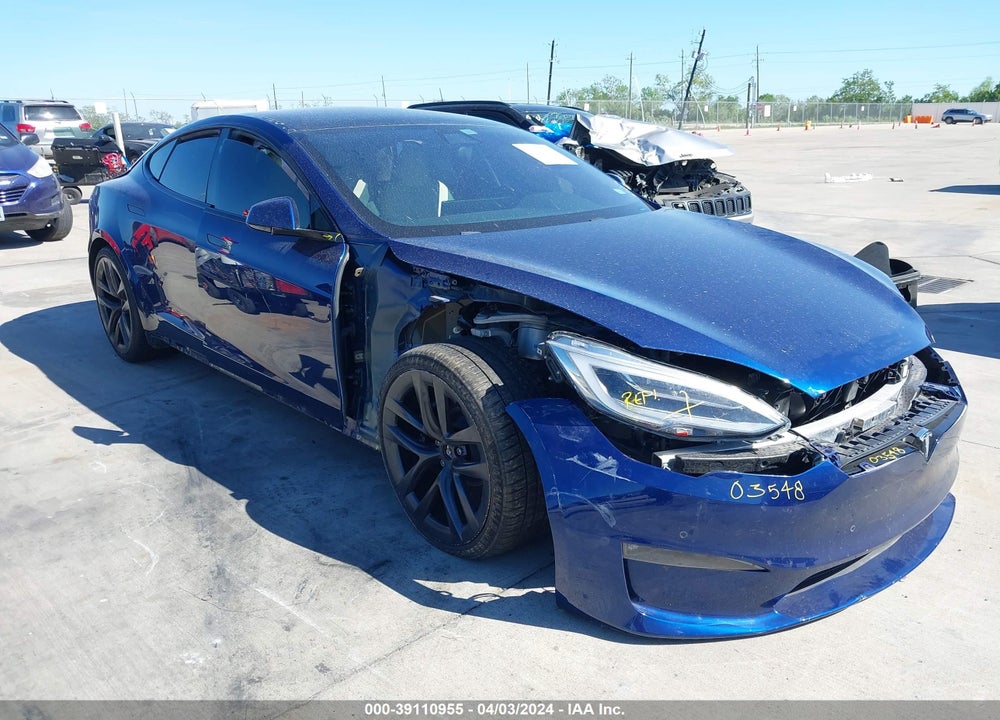 2022 TESLA MODEL S PLAID TRI MOTOR ALL-WHEEL DRIVE VIN: 5YJSA1E67NF470740