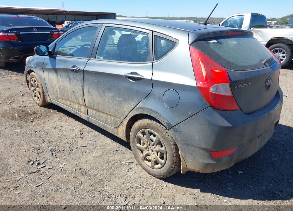 2013 HYUNDAI ACCENT GS VIN: KMHCT5AE1DU100758
