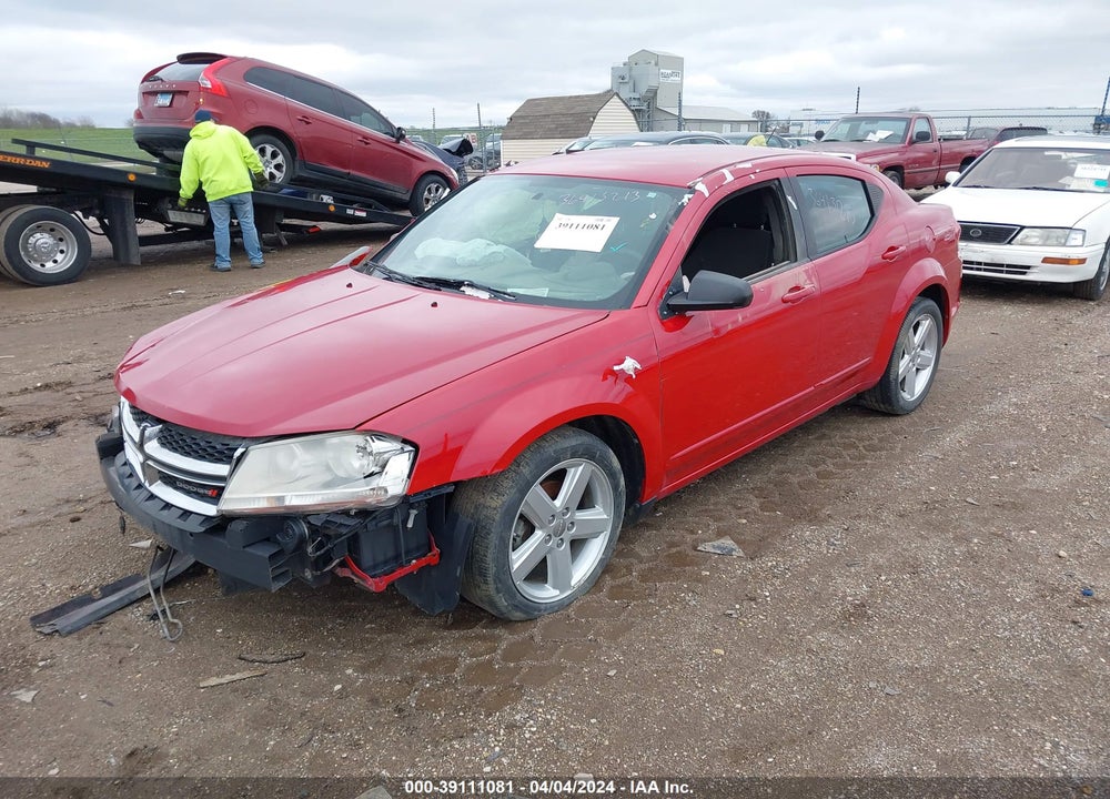 2013 DODGE AVENGER VIN: 1C3CDZAB7DN643044