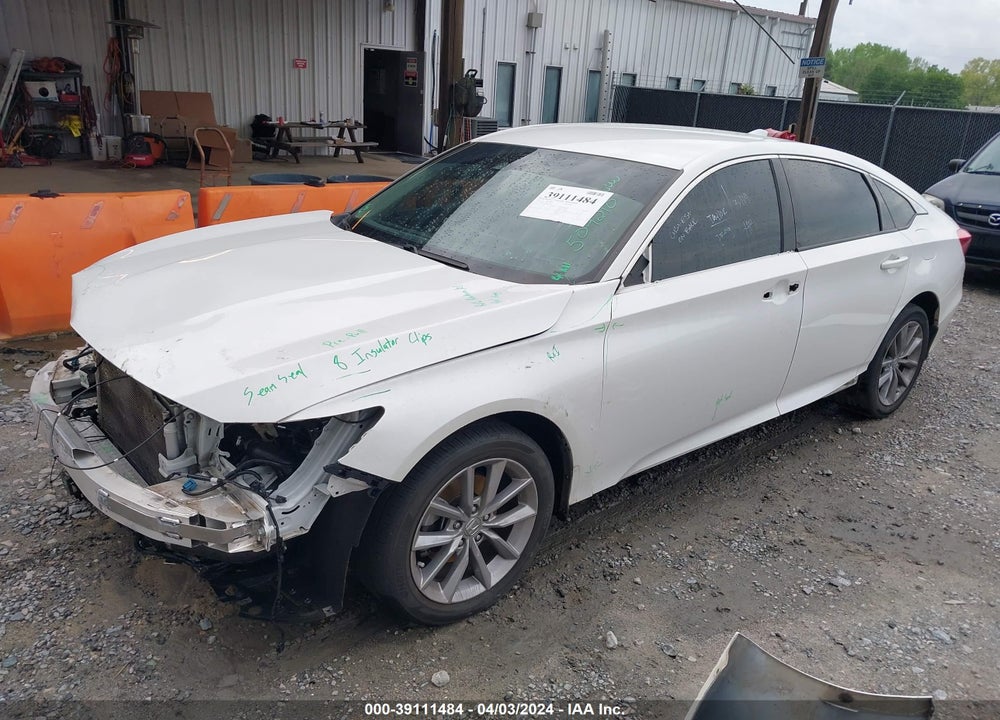 2021 HONDA ACCORD VIN: 1HGCV1F16MA120391