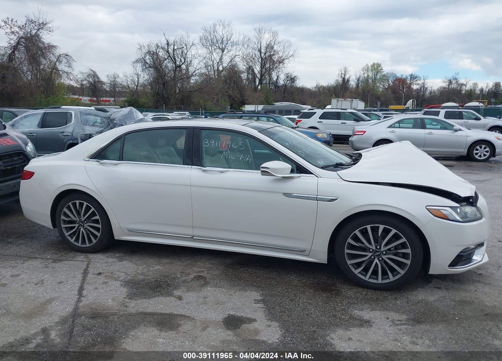 2017 LINCOLN CONTINENTAL SELECT VIN: 1LN6L9TK2H5634617