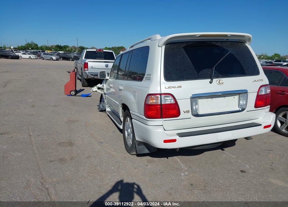 2004 LEXUS LX 470 VIN: JTJHT00W843546187