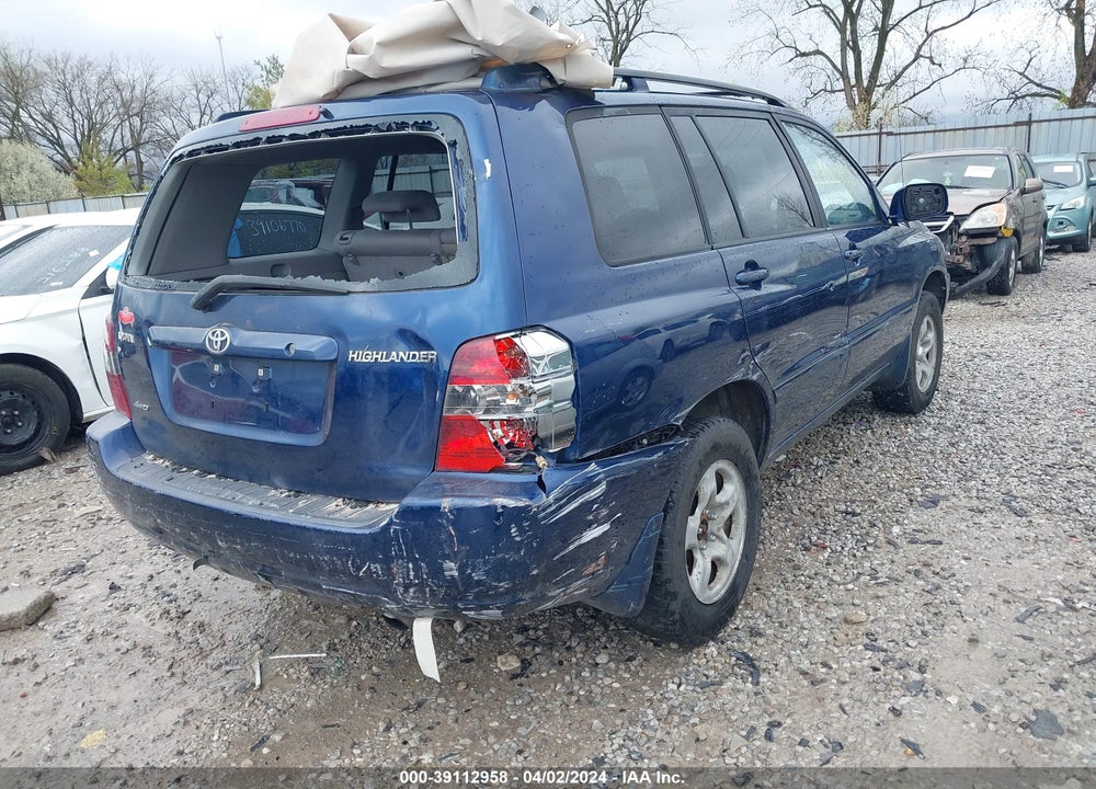 2004 TOYOTA HIGHLANDER VIN: JTEHD21A440029366