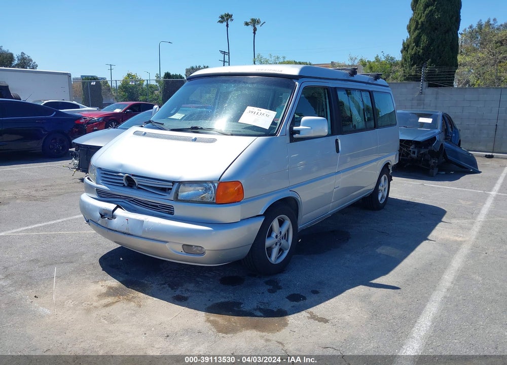 2002 VOLKSWAGEN EUROVAN MV VIN: WV2NB47072H080691