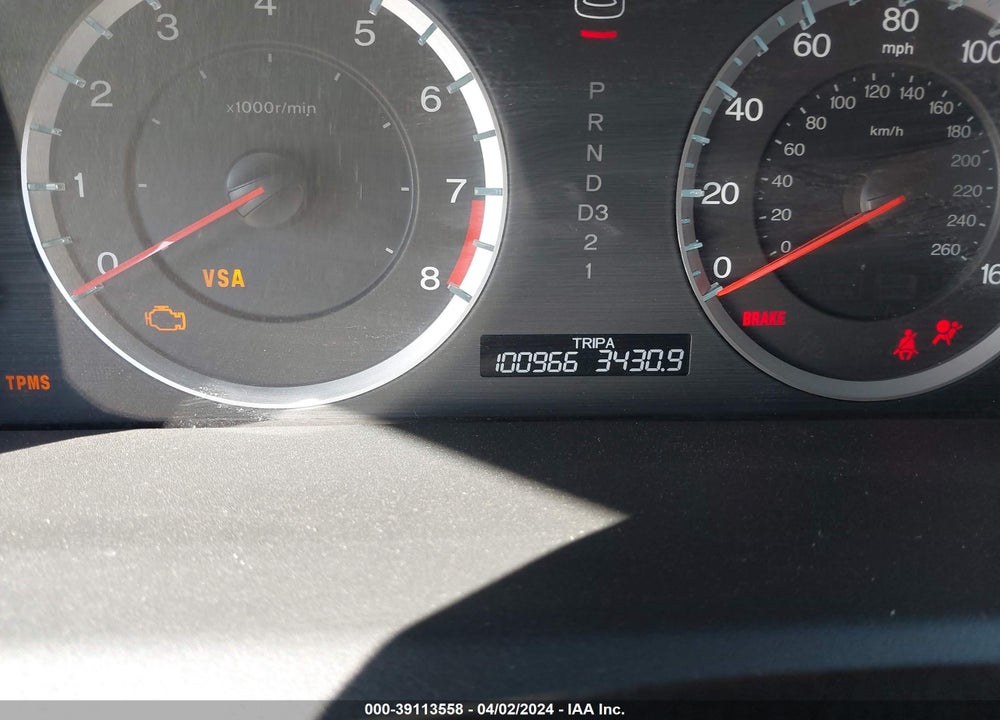 2009 HONDA ACCORD 2.4 EX VIN: 1HGCS12719A004817