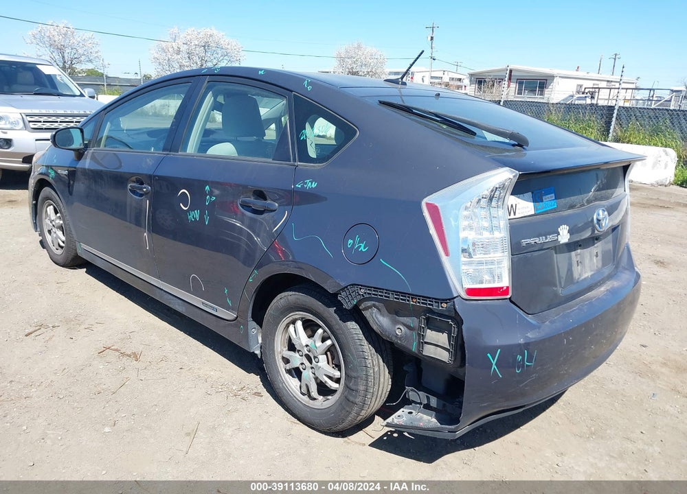 2010 TOYOTA PRIUS II VIN: JTDKN3DU8A0168110