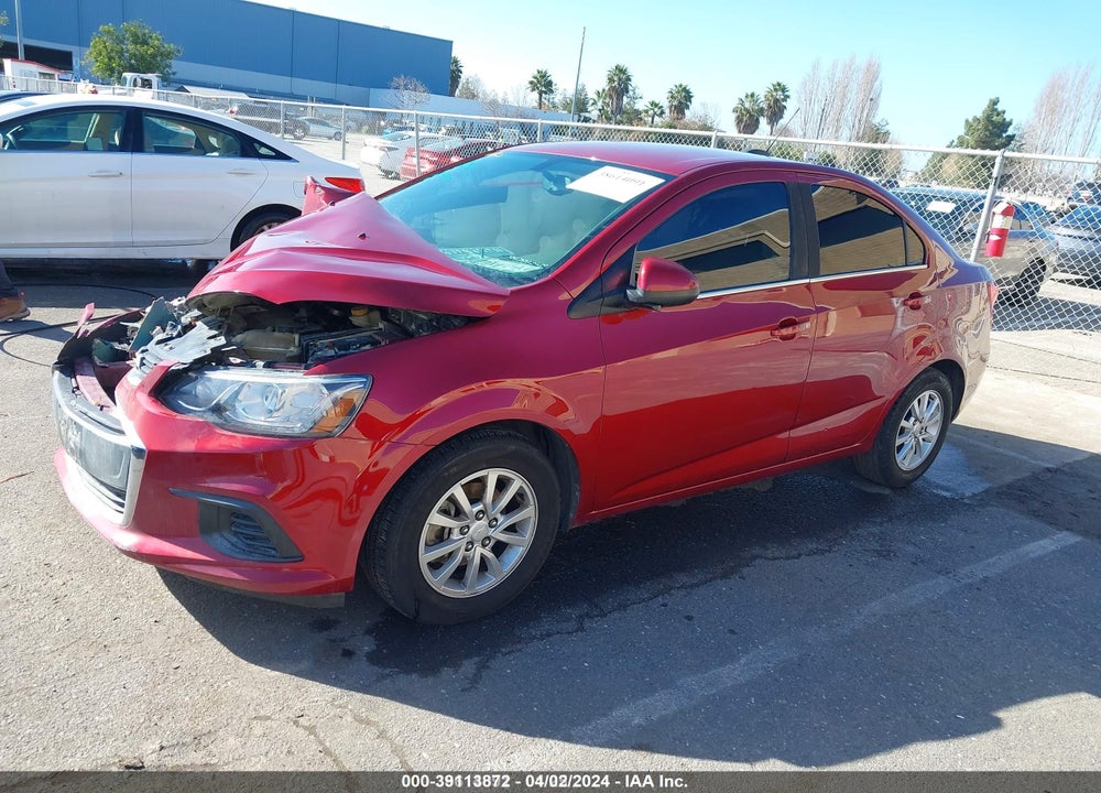 2017 CHEVROLET SONIC VIN: 1G1JD5SH0H4126882