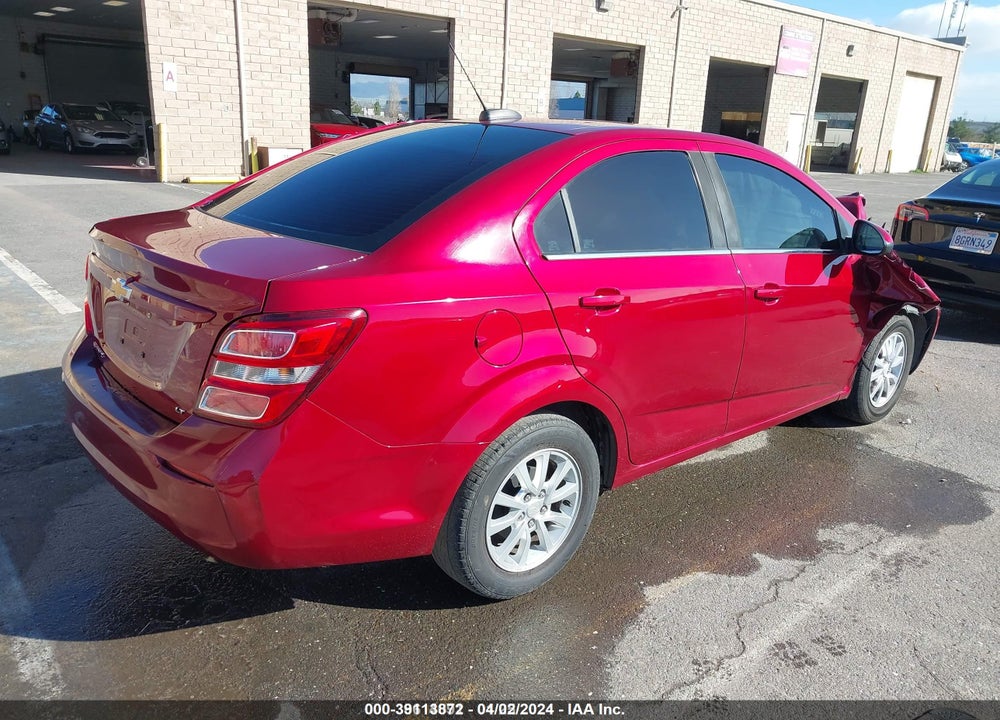 2017 CHEVROLET SONIC VIN: 1G1JD5SH0H4126882