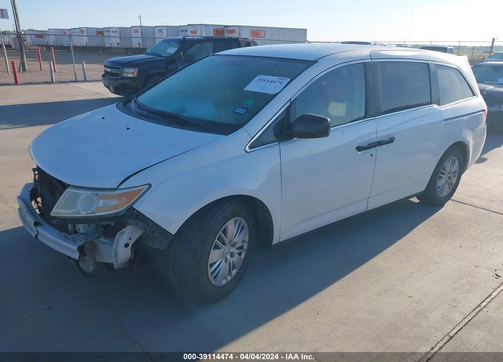2011 HONDA ODYSSEY LX VIN: 5FNRL5H25BB099825