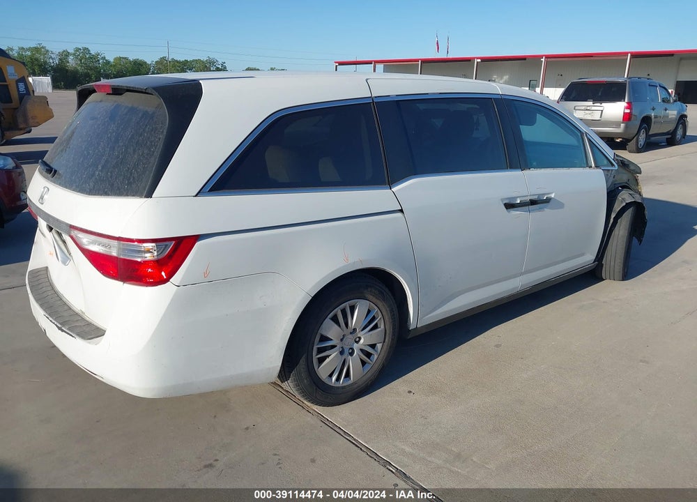 2011 HONDA ODYSSEY LX VIN: 5FNRL5H25BB099825
