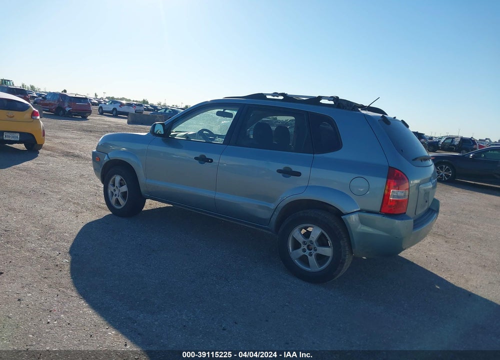 2007 HYUNDAI TUCSON GLS VIN: KM8JM12B97U496959