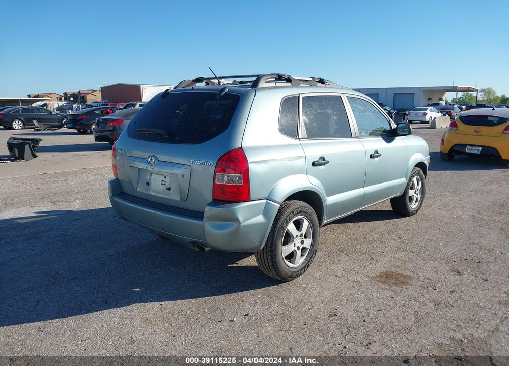 2007 HYUNDAI TUCSON GLS VIN: KM8JM12B97U496959