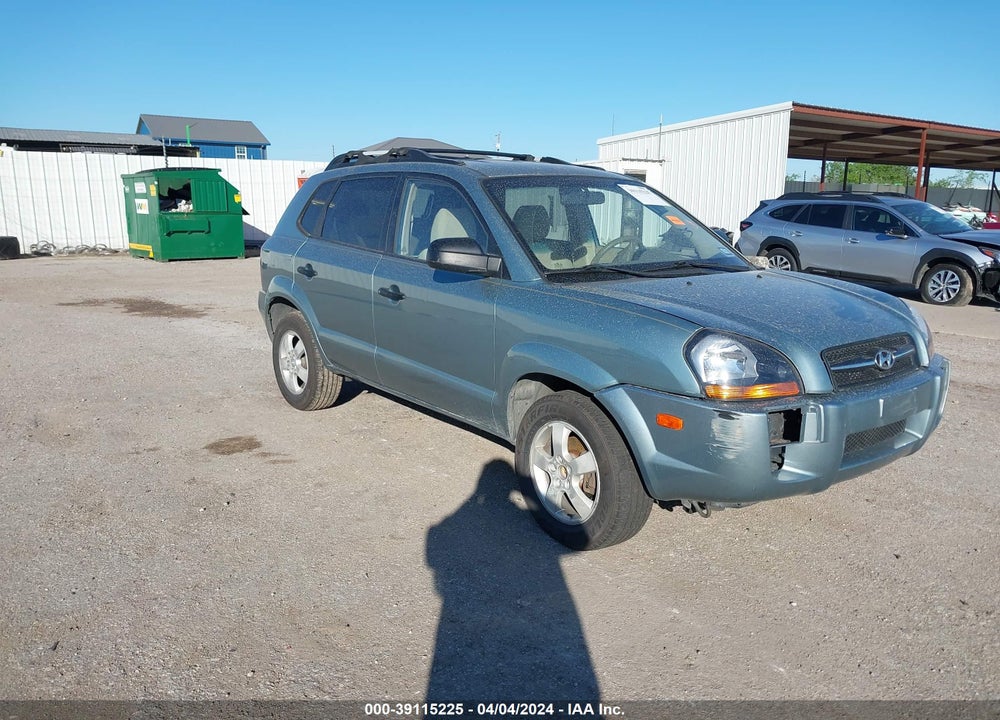 2007 HYUNDAI TUCSON GLS VIN: KM8JM12B97U496959
