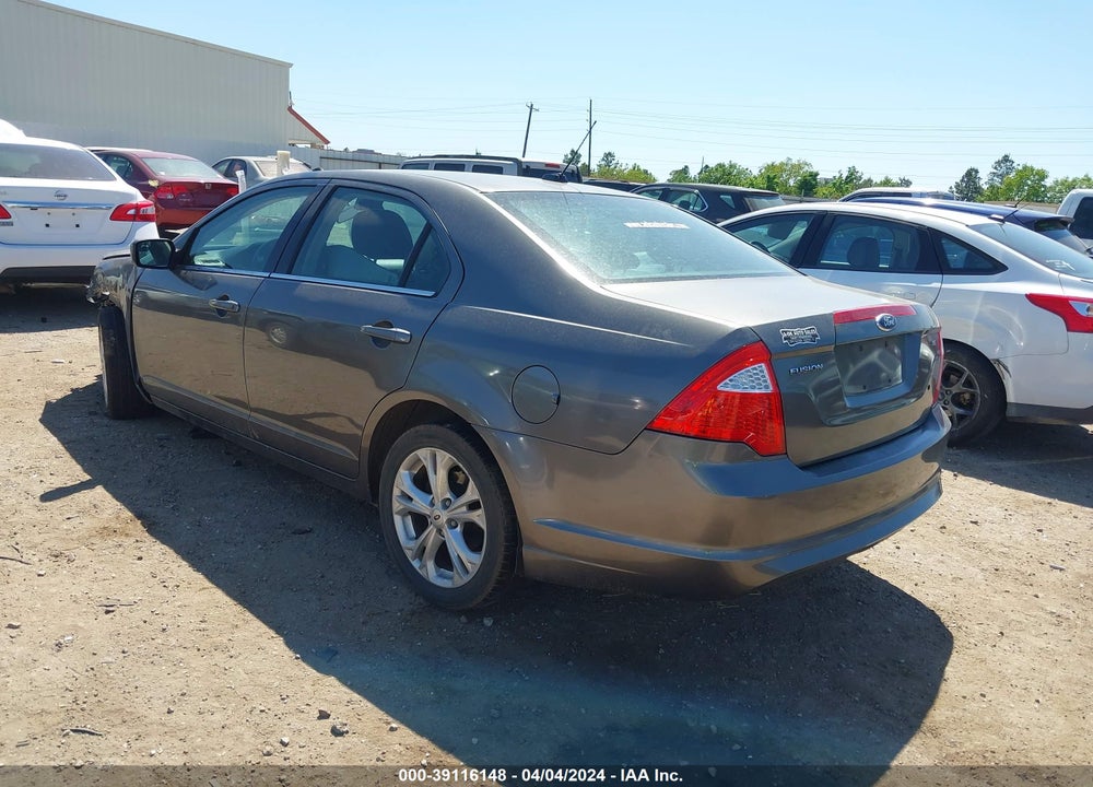 2012 FORD FUSION SE VIN: 3FAHP0HA0CR130849