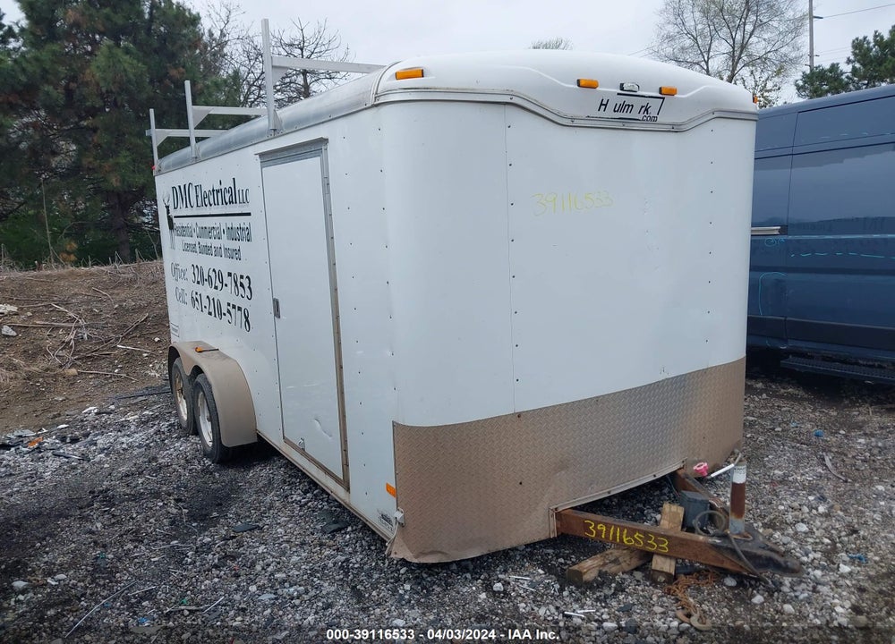 2012 HAUL MARK IND TRAILER VIN: 16HPB1624CH193273