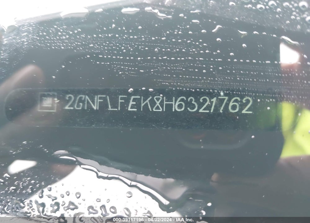 2017 CHEVROLET EQUINOX LT VIN: 2GNFLFEK8H6321762