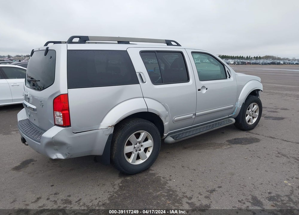 2011 NISSAN PATHFINDER SV VIN: 5N1AR1NB9BC634964