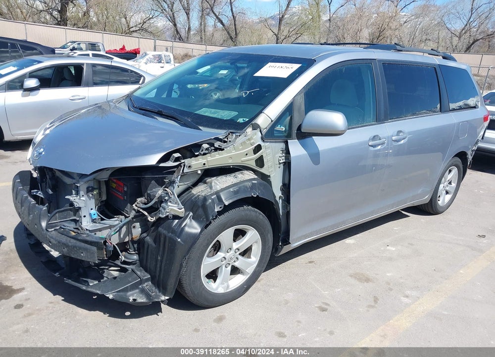 2012 TOYOTA SIENNA LE V6 8 PASSENGER VIN: 5TDKK3DC0CS184026