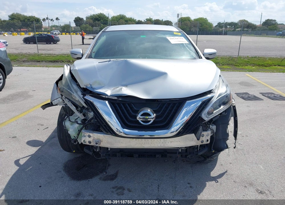 2018 NISSAN MURANO S VIN: 5N1AZ2MG3JN188610
