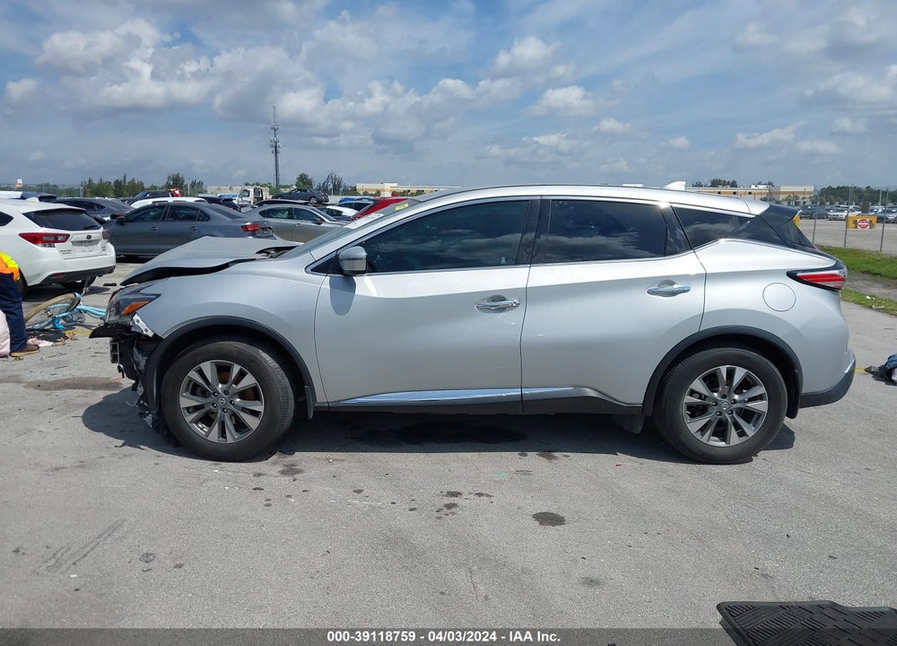 2018 NISSAN MURANO S VIN: 5N1AZ2MG3JN188610