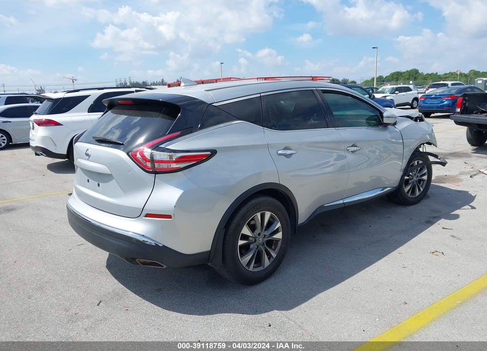 2018 NISSAN MURANO S VIN: 5N1AZ2MG3JN188610