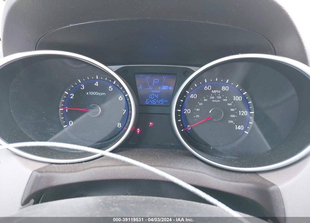 2013 HYUNDAI TUCSON GL VIN: KM8JT3AB4DU567710