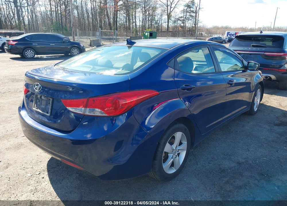 2013 HYUNDAI ELANTRA GLS VIN: KMHDH4AE5DU539851