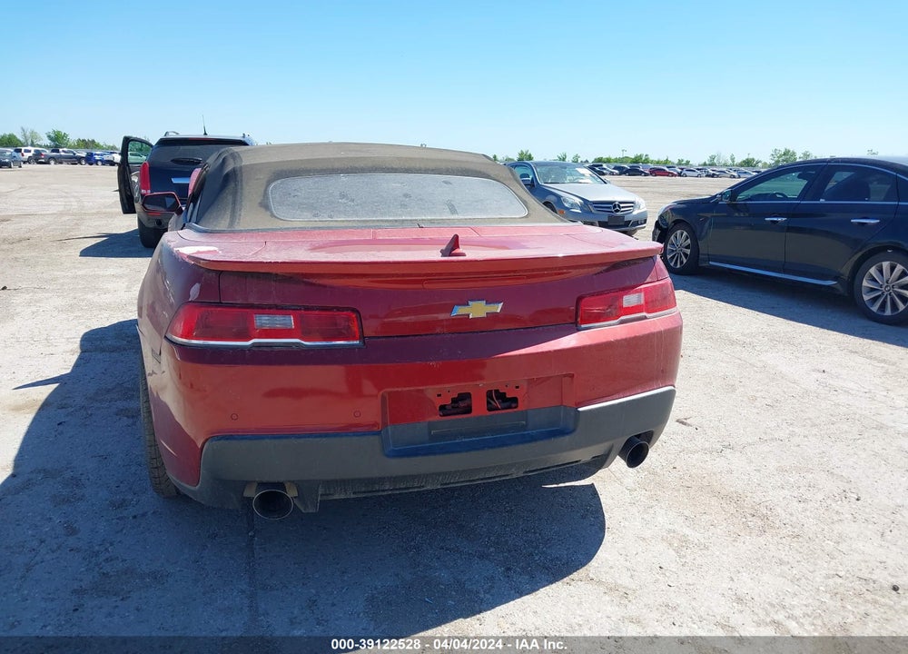 2015 CHEVROLET CAMARO LT VIN: 2G1FD3D34F9298371