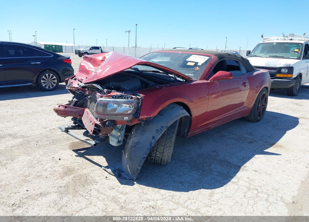2015 CHEVROLET CAMARO LT VIN: 2G1FD3D34F9298371