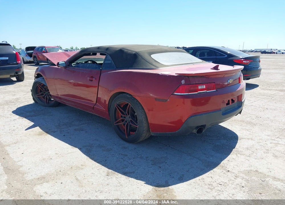 2015 CHEVROLET CAMARO LT VIN: 2G1FD3D34F9298371