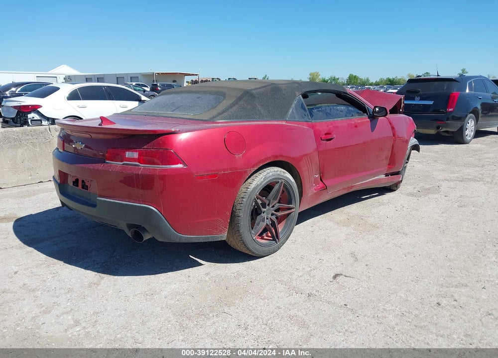 2015 CHEVROLET CAMARO LT VIN: 2G1FD3D34F9298371