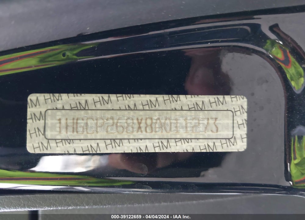 2008 HONDA ACCORD VIN: 1HGCP268X8A011273