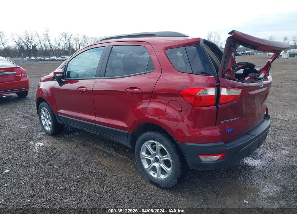 2022 FORD ECOSPORT SE VIN: MAJ6S3GL1NC458647